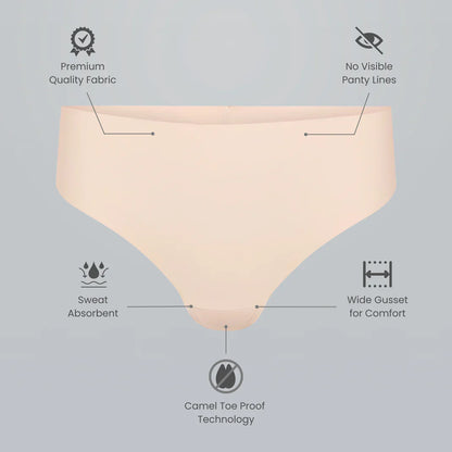 Seamless Camel Toe Thongs Pack